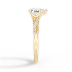 Charlotte Pear Cut Lab Grown Diamond 18Kt Yellow Gold Engagement Ring - View 4