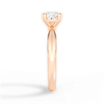 Claudia Cushion Cut Lab Grown Diamond 18Kt Rose Gold Engagement Ring - View 3