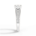 Jessica Princess Cut Lab Grown Diamond Platinum Engagement Ring - View 4