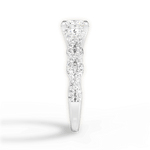 Justine Princess Cut Lab Grown Diamond Platinum Engagement Ring - View 4