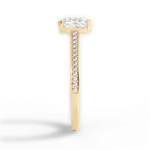 Denise Cushion Cut Lab Grown Diamond 18Kt Yellow Gold Engagement Ring - View 3