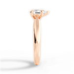 Colleen Pear Cut Lab Grown Diamond 18Kt Rose Gold Engagement Ring - View 4