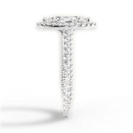 Kim Marquise Cut Lab Grown Diamond Platinum Engagement Ring - View 2