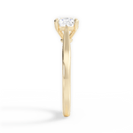 Angie Cushion Cut Lab Grown Diamond 18Kt Yellow Gold Engagement Ring - View 3