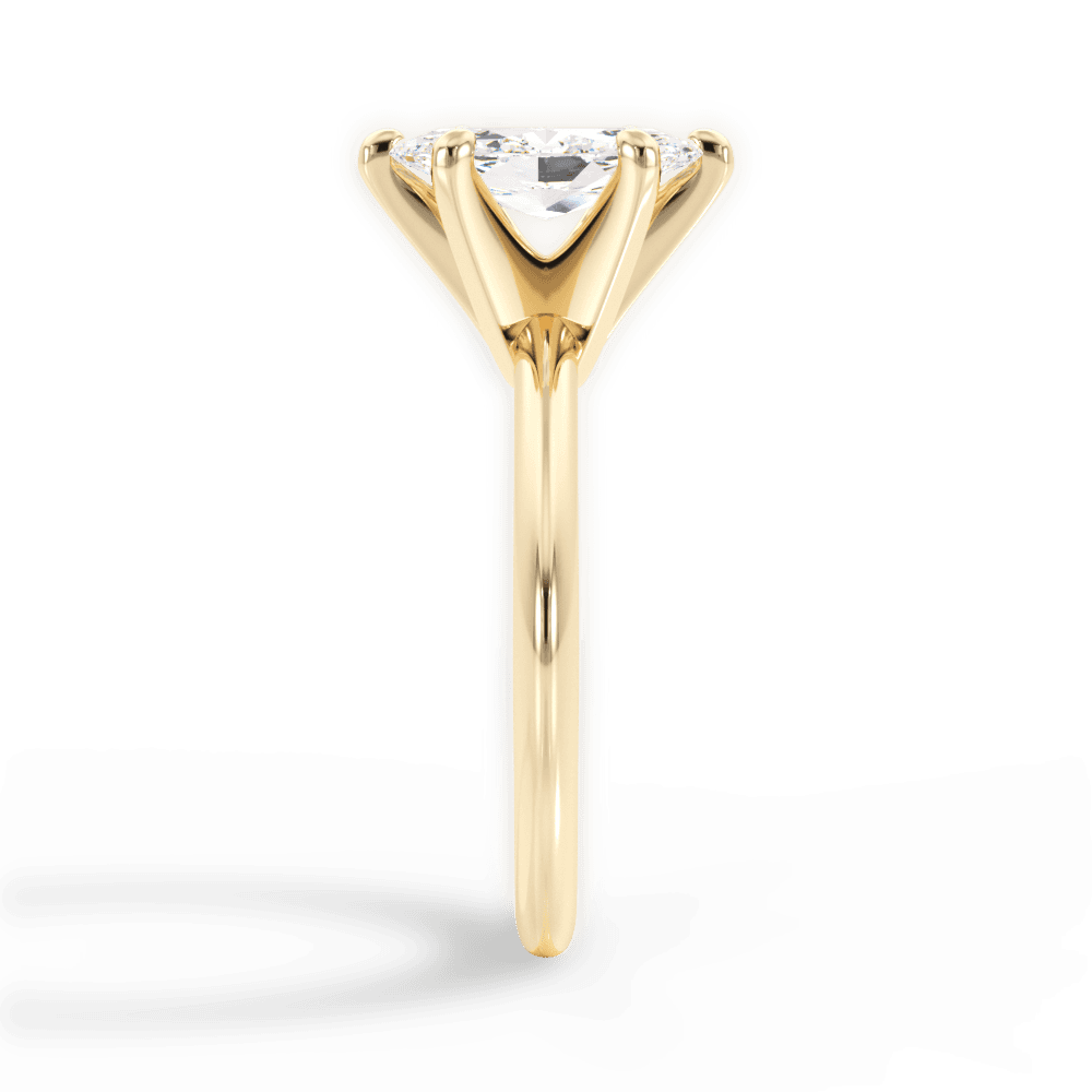 Casey Marquise Cut Lab Grown Diamond 18Kt Yellow Gold Engagement Ring - View 4