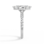 Laura Marquise Cut Lab Grown Diamond Platinum Engagement Ring - View 2