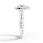 Kim Pear Cut Lab Grown Diamond Platinum Engagement Ring - View 4