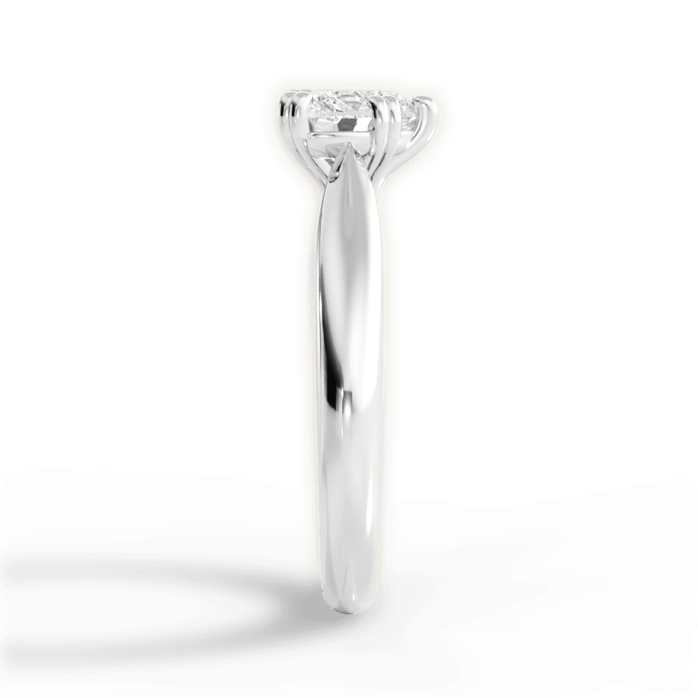Camila Heart Cut Lab Grown Diamond 14Kt White Gold Engagement Ring - View 3