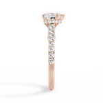 Laura Heart Cut Lab Grown Diamond 18Kt Rose Gold Engagement Ring - View 4