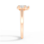 Courtney Pear Cut Lab Grown Diamond 18Kt Rose Gold Engagement Ring - View 4