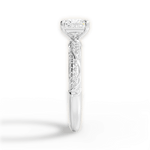 Gloria Princess Cut Lab Grown Diamond 14Kt White Gold Engagement Ring - View 3