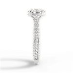 Gabriela Oval Cut Lab Grown Diamond 14Kt White Gold Engagement Ring - View 3