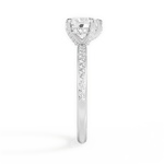 Janice Heart Cut Lab Grown Diamond 18Kt White Gold Engagement Ring - View 2