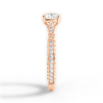 Gabriela Cushion Cut Lab Grown Diamond 18Kt Rose Gold Engagement Ring - View 3