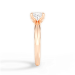 Diana Princess Cut Lab Grown Diamond 18Kt Rose Gold Engagement Ring - View 3