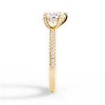 Helen Heart Cut Lab Grown Diamond 18Kt Yellow Gold Engagement Ring - View 2