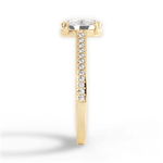 Denise Oval Cut Lab Grown Diamond 18Kt Yellow Gold Engagement Ring - View 2
