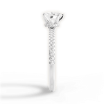 Giselle Heart Cut Lab Grown Diamond 14Kt White Gold Engagement Ring - View 3