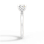 Brenda Princess Cut Lab Grown Diamond Platinum Engagement Ring - View 4