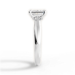 Beverly Emerald Cut Lab Grown Diamond 14Kt White Gold Engagement Ring - View 3