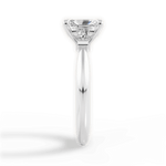 Emily Radiant Cut Lab Grown Diamond 14Kt White Gold Engagement Ring - View 4