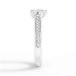 Deborah Heart Cut Lab Grown Diamond Platinum Engagement Ring - View 4