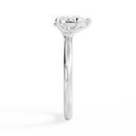 Angela Pear Cut Lab Grown Diamond Platinum Engagement Ring - View 4
