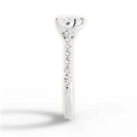 Dana Heart Cut Lab Grown Diamond 18Kt White Gold Engagement Ring - View 2