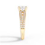 Jessica Princess Cut Lab Grown Diamond 18Kt Yellow Gold Engagement Ring - View 3