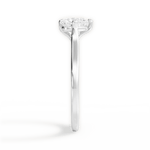 Bernadette Heart Cut Lab Grown Diamond 18Kt White Gold Engagement Ring - View 4