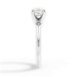 Alicia Asscher Cut Lab Grown Diamond Platinum Engagement Ring - View 3