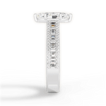 Lynn Marquise Cut Lab Grown Diamond 18Kt White Gold Engagement Ring - View 3