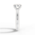 Dorothy Oval Cut Lab Grown Diamond 18Kt White Gold Engagement Ring - View 3