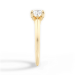Diana Cushion Cut Lab Grown Diamond 18Kt Yellow Gold Engagement Ring - View 3
