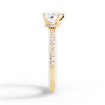 Giselle Heart Cut Lab Grown Diamond 18Kt Yellow Gold Engagement Ring - View 3