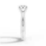 Dorothy Round Cut Lab Grown Diamond 18Kt White Gold Engagement Ring - View 2