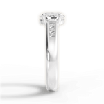 Brittany Oval Cut Lab Grown Diamond Platinum Engagement Ring - View 4