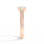 Deborah Princess Cut Lab Grown Diamond 18Kt Rose Gold Engagement Ring - View 2
