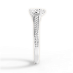 Delia Heart Cut Lab Grown Diamond 18Kt White Gold Engagement Ring - View 4