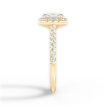 Leah Princess Cut Lab Grown Diamond 18Kt Yellow Gold Engagement Ring - View 3