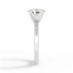 Gemma Oval Cut Lab Grown Diamond 18Kt White Gold Engagement Ring - View 4