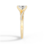 Charlotte Radiant Cut Lab Grown Diamond 18Kt Yellow Gold Engagement Ring - View 3