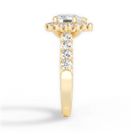 Lacey Pear Cut Lab Grown Diamond 18Kt Yellow Gold Engagement Ring - View 3