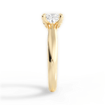 Dolores Princess Cut Lab Grown Diamond 18Kt Yellow Gold Engagement Ring - View 3