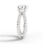 Lauren Heart Cut Lab Grown Diamond 18Kt White Gold Engagement Ring - View 2