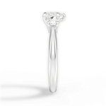 Dorothy Heart Cut Lab Grown Diamond 14Kt White Gold Engagement Ring - View 2