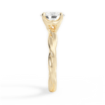 Bianca Oval Cut Lab Grown Diamond 18Kt Yellow Gold Engagement Ring - View 3