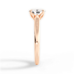 Carrie Oval Cut Lab Grown Diamond 18Kt Rose Gold Engagement Ring - View 2