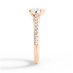 Frances Heart Cut Lab Grown Diamond 18Kt Rose Gold Engagement Ring - View 2