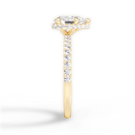 Isabella Pear Cut Lab Grown Diamond 18Kt Yellow Gold Engagement Ring - View 3